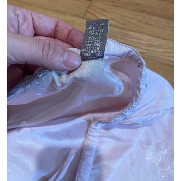 Vtg Valerie Stevens Womens Floral Satin Pajama Pants Size M Romantic Fairy Angel - Picture 10 of 12